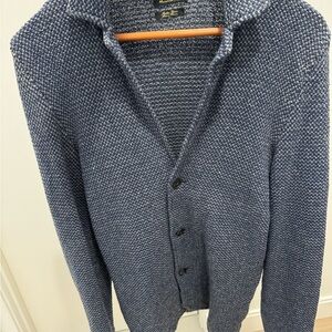 Massimo Dutti Men's Blue Cardigan